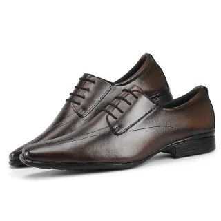 Touroboots - Kit Sapato Social Masculino com Relógio, Cinto e Carteira - Preto