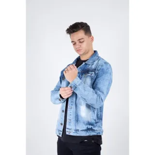 Streetwear Masculino: Jaqueta Jeans Tradicional - Preta