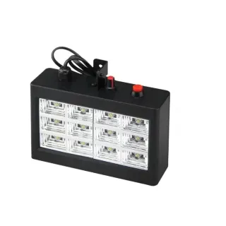Automático Bivolt Rítmico Strobo 15w RGB/Branco 12 Leds - RGB