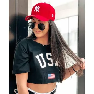 Lançamento Boné Trucker Snapback New York Masculino Feminino - PRETO COM PRETO