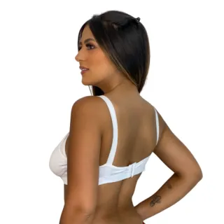 Moda Gestante Kit Sutiã Amamentar Básico Liso - Promoção - 1 ROSA 1 BRANCO