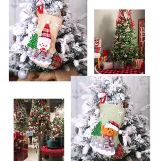 Mochila de Meia para Natal, 23x16cm - Produtos Raryel - #4