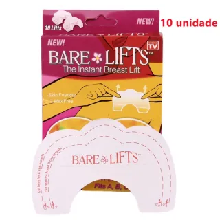 Levanta Seios Adesivo Invisível - 10 Peças - 10 unidades（sem caixa）