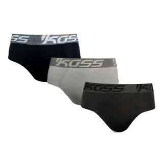 Cuecas Slip Masculina Conforto Microfibra - Kit 3 Unidades - P VESTE 38 AO 40