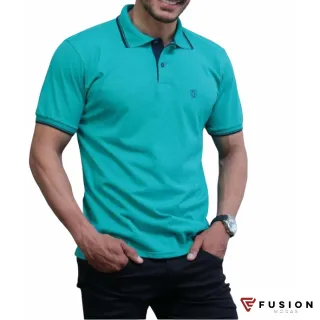 Camiseta Masculina Polo em Algodão - Azul Marinho