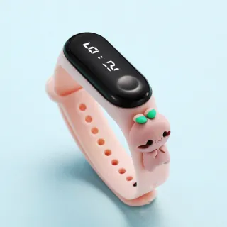 Relógio Eletrônico Infantil Resistente à Água com LED e Desenho - 17