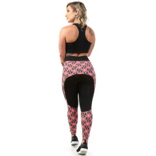 Roupas Femininas Fitness Conjunto Aranha Legging e Top Tapa Bumbum A14 - GG - 44