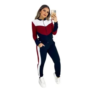 Blusa manga longa calça crepe conjunto feminino inverno - Verde Militar