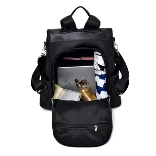 Chaveiro anti furto feminino: mochila de nylon com estilo - Fúcsia