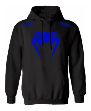 Incrível Blusão de Moletom Venum MMA para Academia na Raryel - Qualidade e estilo em uma peça única! - Cinza-Preto