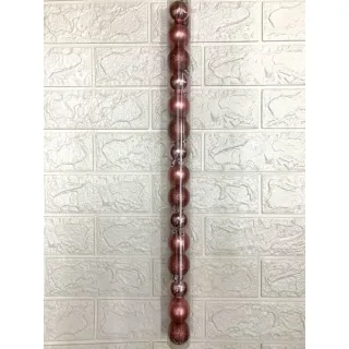 Bola Lisa Fosca Glitter 6cm 9uni, 5cm 12uni e 4cm 15uni - Vermelho (6cm 9 unidades )