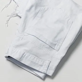 Promoção Bermuda Jeans Masculina Claro Rasgado Desfiado Branca - 40