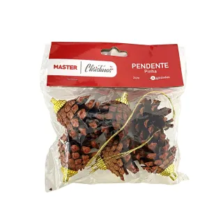 Pinha Natal Enfeite - Conjunto com 6 - Único