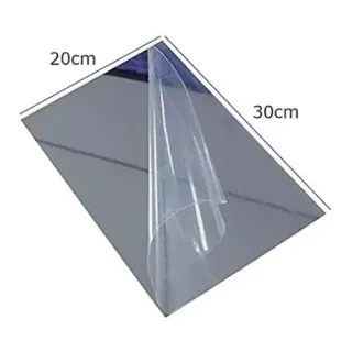 Acrílico Adesivo Decorativo Espelho Alto, Medindo 20cm X 30cm - Único