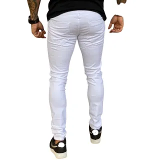 Calça Color Sarja Branca Masculina - 38