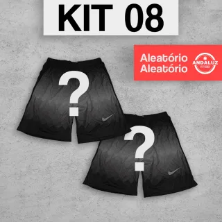 Bermuda Shorts Colorido Futebol Academia - Kit com 3 unidades - KIT 6 (3unid)