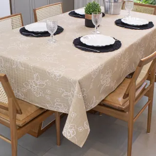 Toalha Retangular Texturatta para Festa - 6 Lugares - 2,10 x 1,50 - Verde