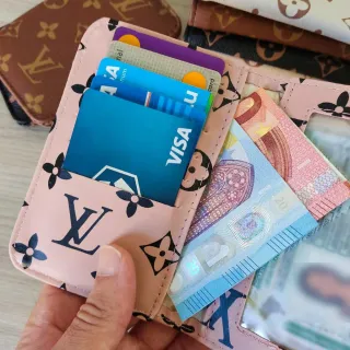 Porta Cartões Pequena para Cartões e Documentos - Cores Variadas - CAFE