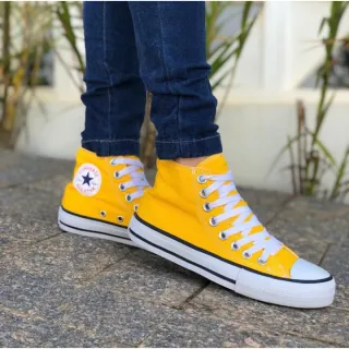 Converse Botinha All Star - Tênis Feminino e Masculino - Amarelo