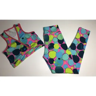 Conjunto de malhar fitness: calça legging e top cropped suplex - Estampa (DC) 13