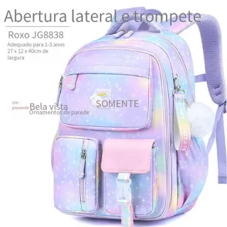 Mochila Ultra Leve Infantil para Meninas - Gradiente Escolar - Mochila do jardim de infância