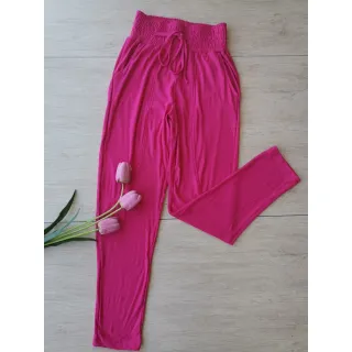 Cintura alta feminina calça moletinho jogger - Preto