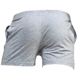 Pijama Azul Masculino Botoné - Short Curto em Tecido - M