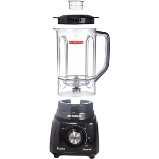 Liquidificador Preto Mondial L-99 com Filtro - 550W, 2,2L - Promoção Raryel - Único