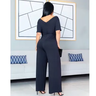 Bolsos Flare Regulável Cinto Pantacourt Longo Feminino Macacão - GEOMETRICO TERRA