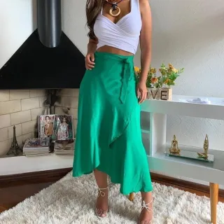 Moda Tendência Blogueira: Saia Envelope Maxi Atacado