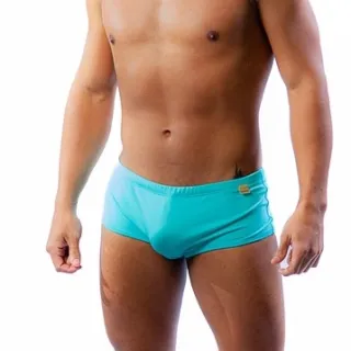 Fashion Power MRM2 Sunga Masculina Azul Lateral Média Tame