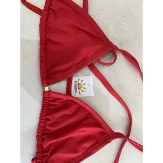 VÁRIAS CORES! Biquini tradicional Cortininha - Laranja