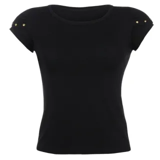 T-shirt Feminina Dupla Manga Blusa - Marinho
