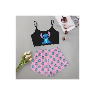 Moda verão: Pijama feminino personagens adulto - Roupa de dormir baby Doll - M15