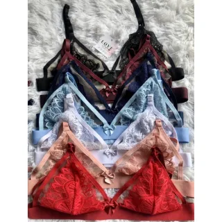 Lingerie Transparente com Tule sem Bojo - Conjunto - Branco