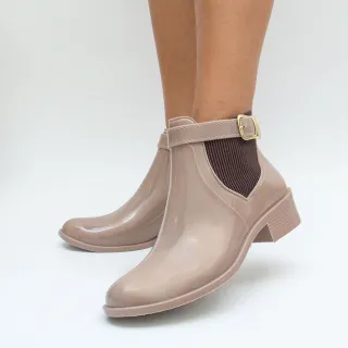 Impermeável Bota Feminina Galocha Cano Médio Chuva - Marrom