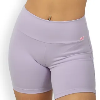 Suplex Esportivo Feminino Shorts Fitness Academia Cintura Alta Poliamida Cores - Azul Céu