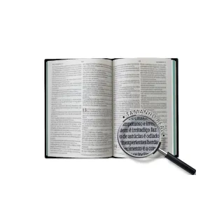 Bíblia Palavras de Jesus em Vermelho Flores Preta Capa Dura NVI LETRA GIGANTE | Pão Diário - Único