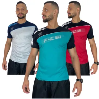 Camiseta Esportiva Masculina Manga Curta para Prática de Esportes - Ideal para Academia, Caminhada e Corridas - GG