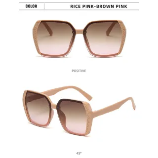 Armação Vintage Feminina para Óculos de Sol Quadrados UV400 - C7.Leopardo E MARROM