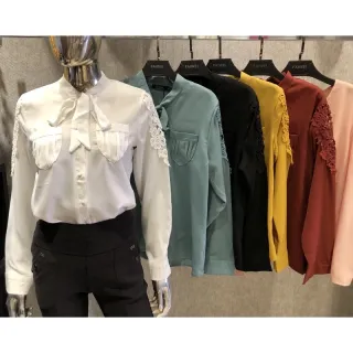 Blusa Feminina Manga Longa Colegial com Laço ref:M223