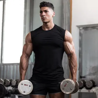 Camisa de Compressão Regata Masculina para Musculação e Fitness