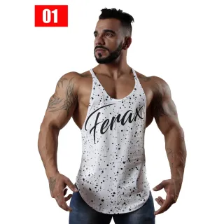 Treino Modelo Nadador Camisetas Fitness Regatas Cavada Academia - Branco