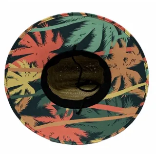 Pronta entrega! Chapéu surf de palha natural com estampa exclusiva da quik, várias cores. Aproveite a promoção! - Laranja preta