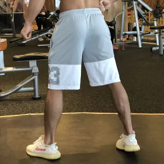 Short masculino fitness basquete academia - Confortável Plus Size - Preto e Branco