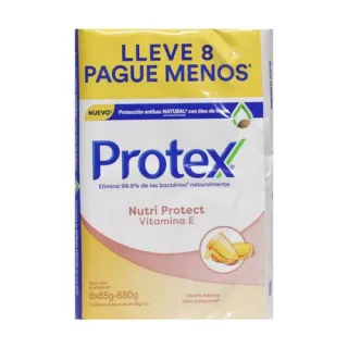 Sabonete em Barra Protex Nutri Protect Vitamina E 85g 8 Unidades - Único