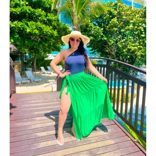 Saia Aberta de Amarrar Marias 3 Praia Saida - Branco