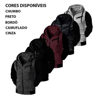 Jaqueta estilo agasalho com capuz Ramazzoni - Blusa de Frio - Camuflado