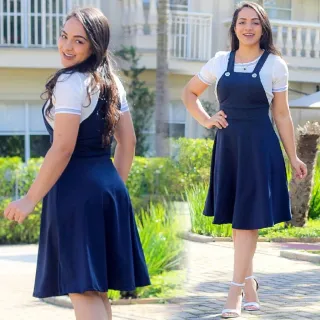 Moda evangélica casual chic: salopete jardineira gospel top - P BORDÔ