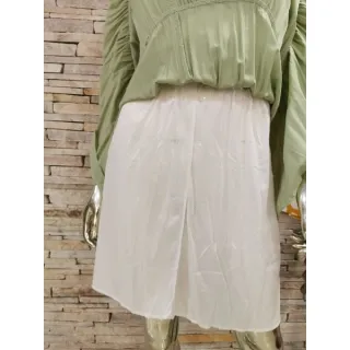 Saia Midi Tres Marias Feminino (Com Forro) - Branco